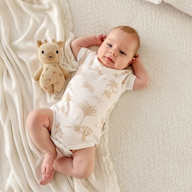 Aster & Oak Jungle AOP Onesie - White - Image 2