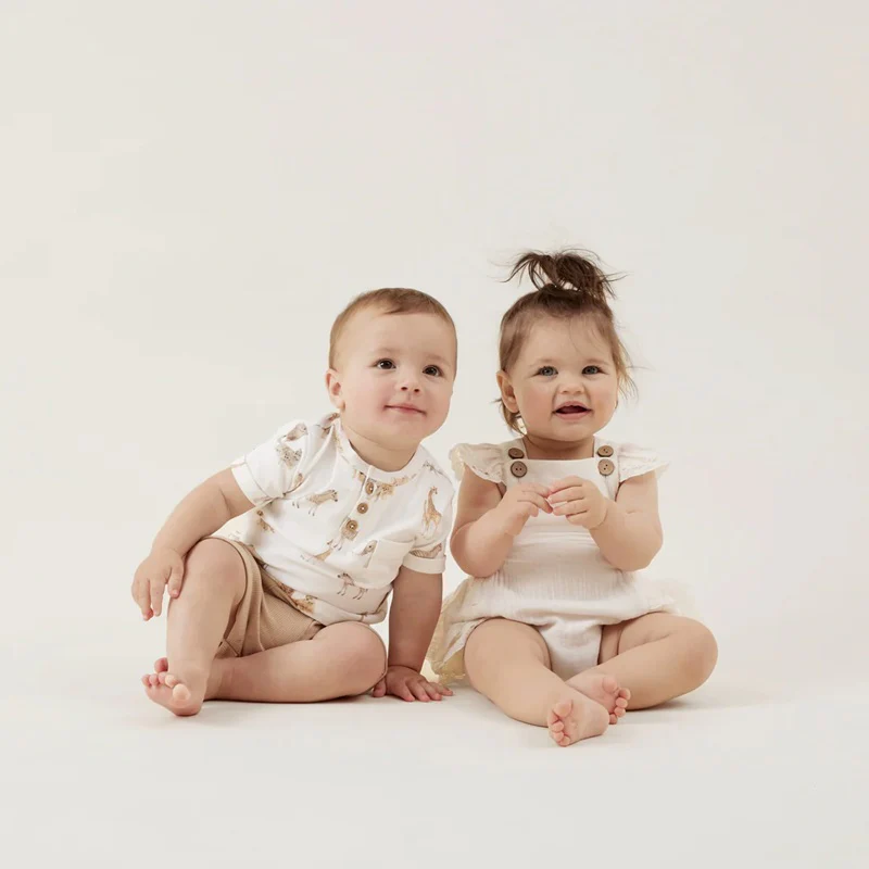Aster & Oak Savanna Henley Top - White - Image 3