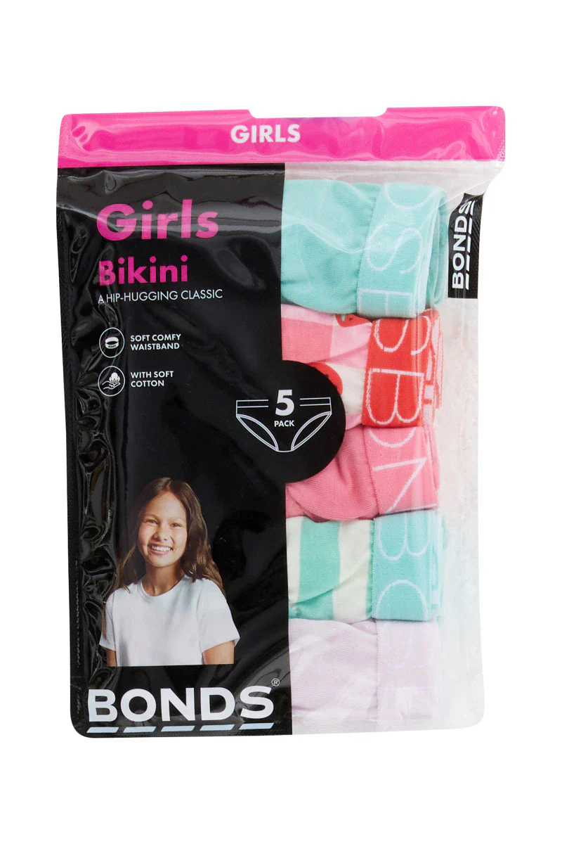 Bonds Girls Bikini 5 pack - Strawberry Picnic - Image 3
