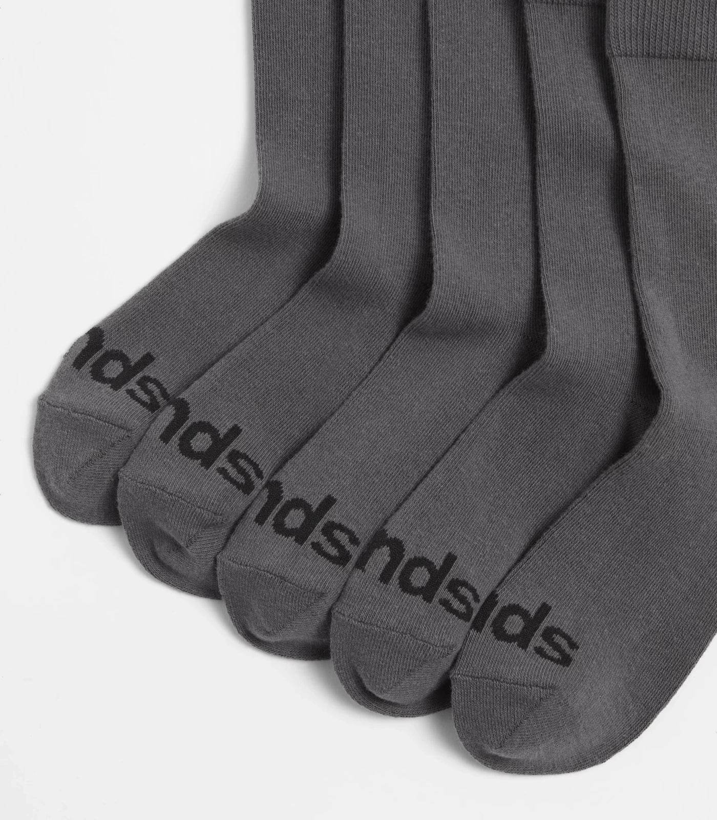 Bonds Kids Crew Socks 5 Pack - Grey - Image 2