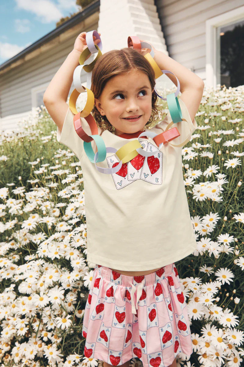 Bonds Kids Short Sleeve Crew Tee - Heart Of Love - Image 3