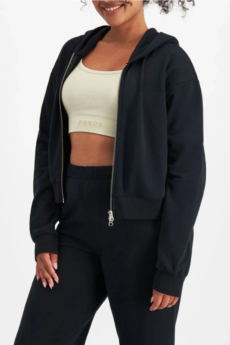 Bonds Women's Move Double Zip Hoodie - Nu Black - Image 4