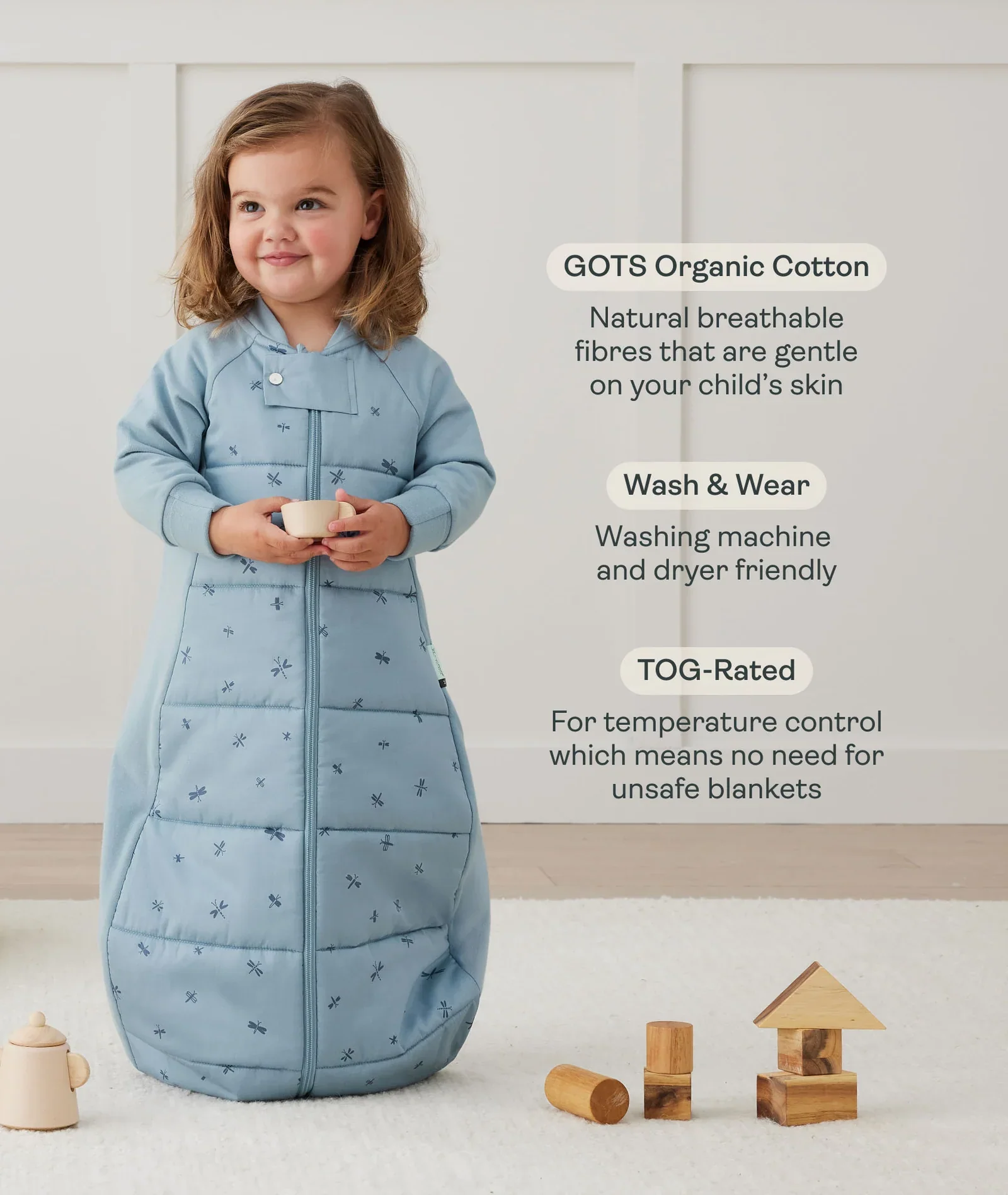 ergoPouch Australia Premium Sleeping Bag 0.3 TOG - Savannah - Image 4