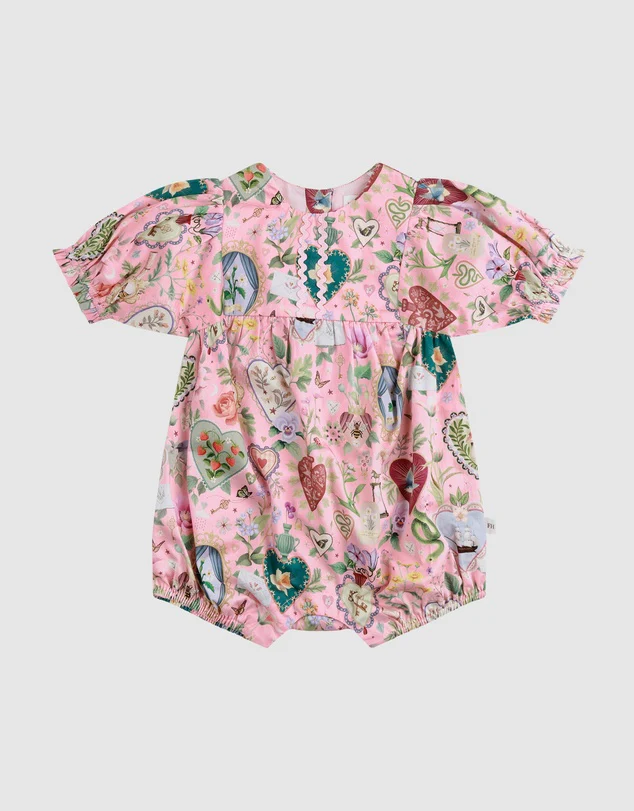 Fleur Harris 'All My Hearts' Mimi Romper - Parfait Pink - Image 2