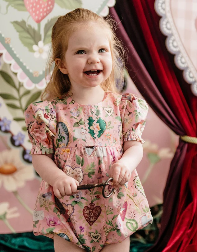 Fleur Harris 'All My Hearts' Mimi Romper - Parfait Pink - Image 3