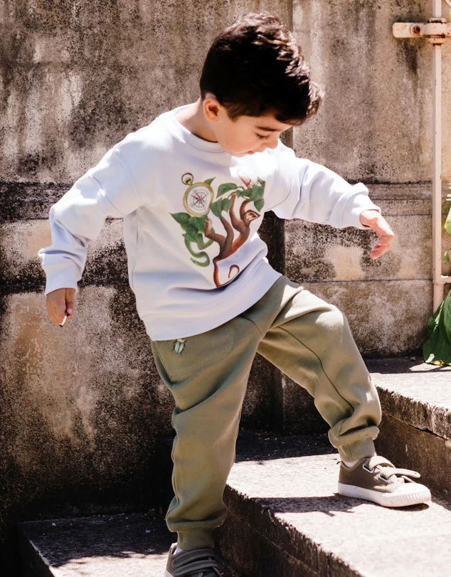 Fleur Harris 'Beautiful World' Insect Track Pant - Basil - Image 6