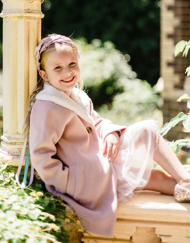 Fleur Harris 'Garden of Dreams' Opera Coat - Dusty Pink - Image 5