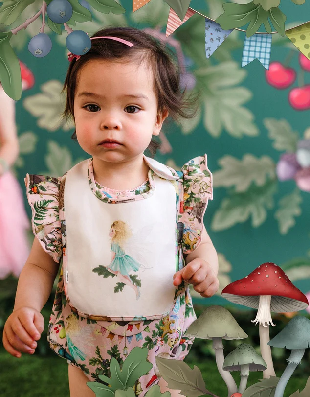 Fleur Harris 'The Faraway Tree' Dandy Duo Bibs - Fairy White - Image 5