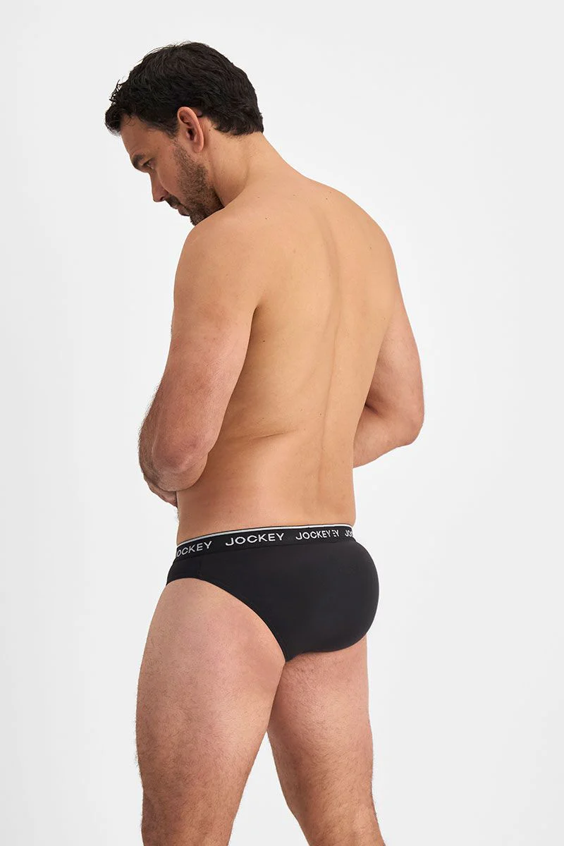 Jockey Men's 4 Pack Brief - Grey/Black/Charcoal - Image 6