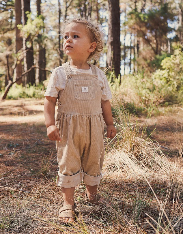 Kynd Baby Cord Overall - Oat - Image 3