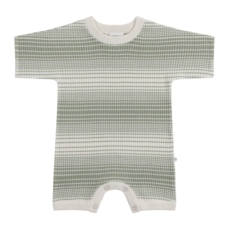 Kynd Baby Organic Slouchy Rib Knit Romper - Forest Sage