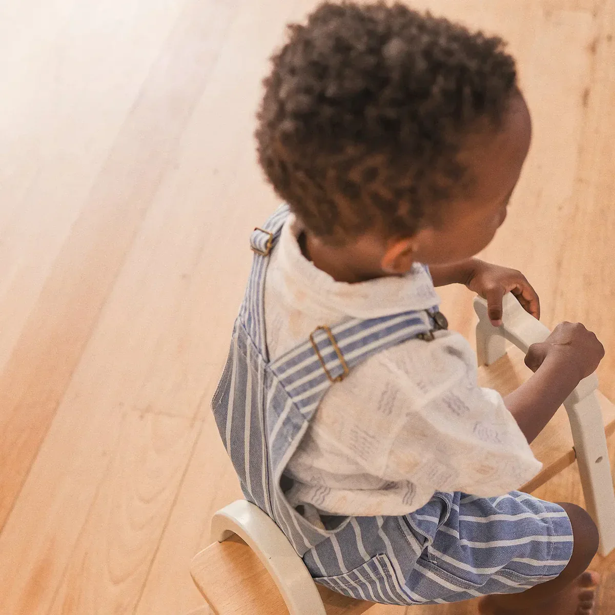 Kynd Baby Woven Overall - Washed Denim - Image 4