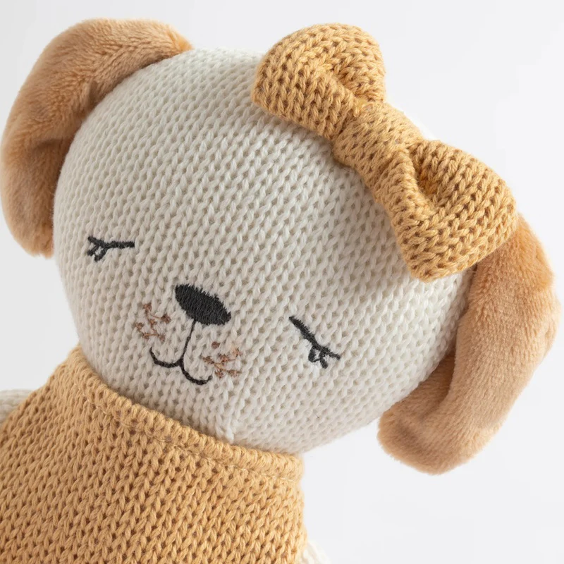 Living Textiles Knitted Animal Toy - Paula the Puppy - Image 4