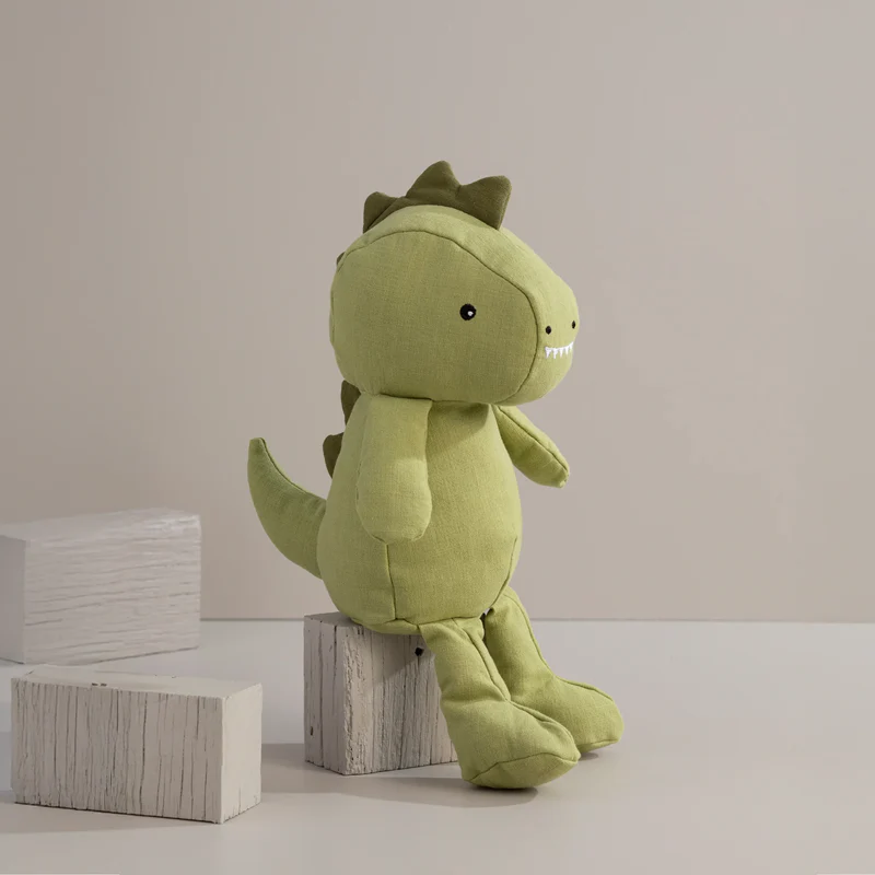 Living Textiles Large Linen Animal - Dennis the Dinosaur - Image 5