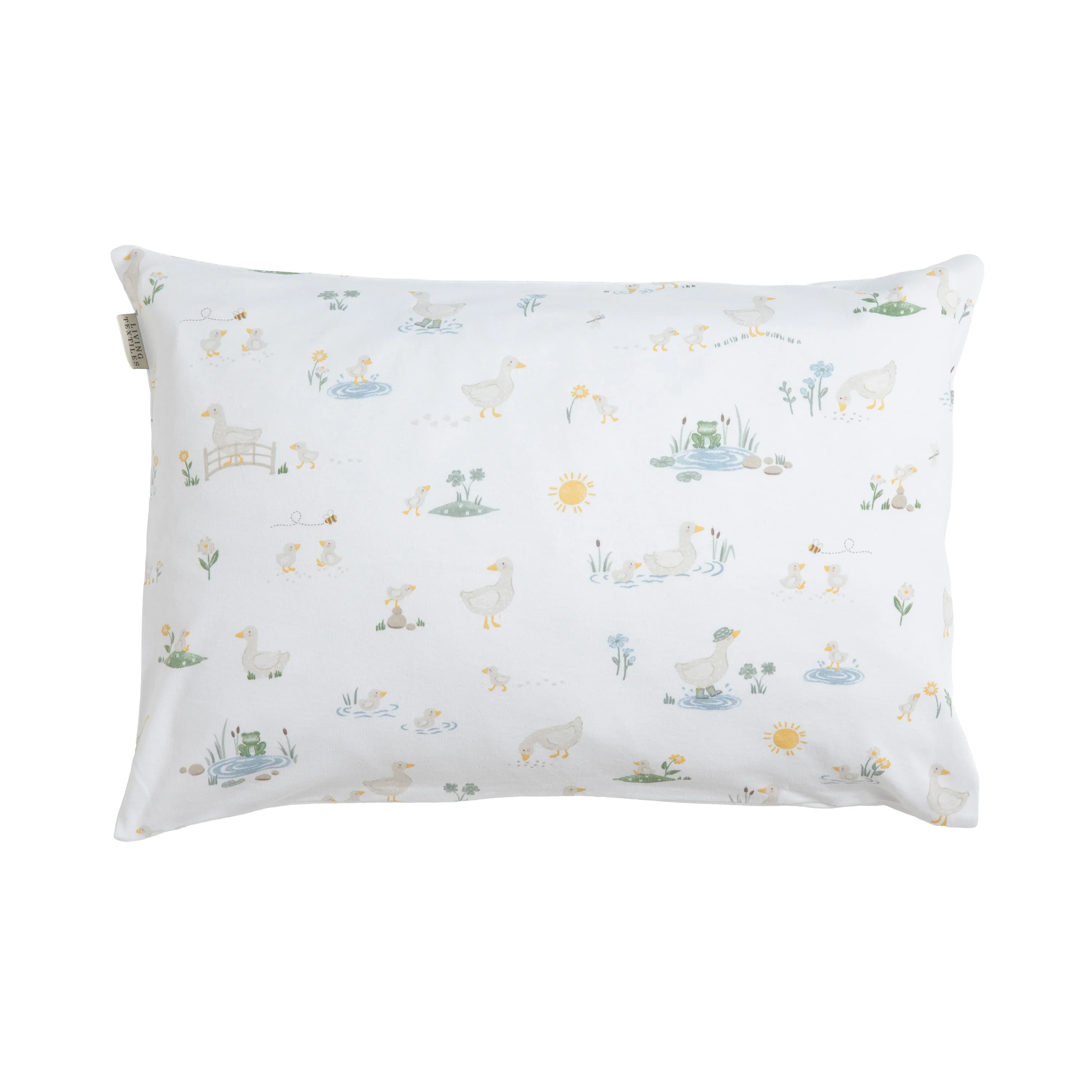 Living Textiles Organic Toddler Pillowcase - Goosey Goosey