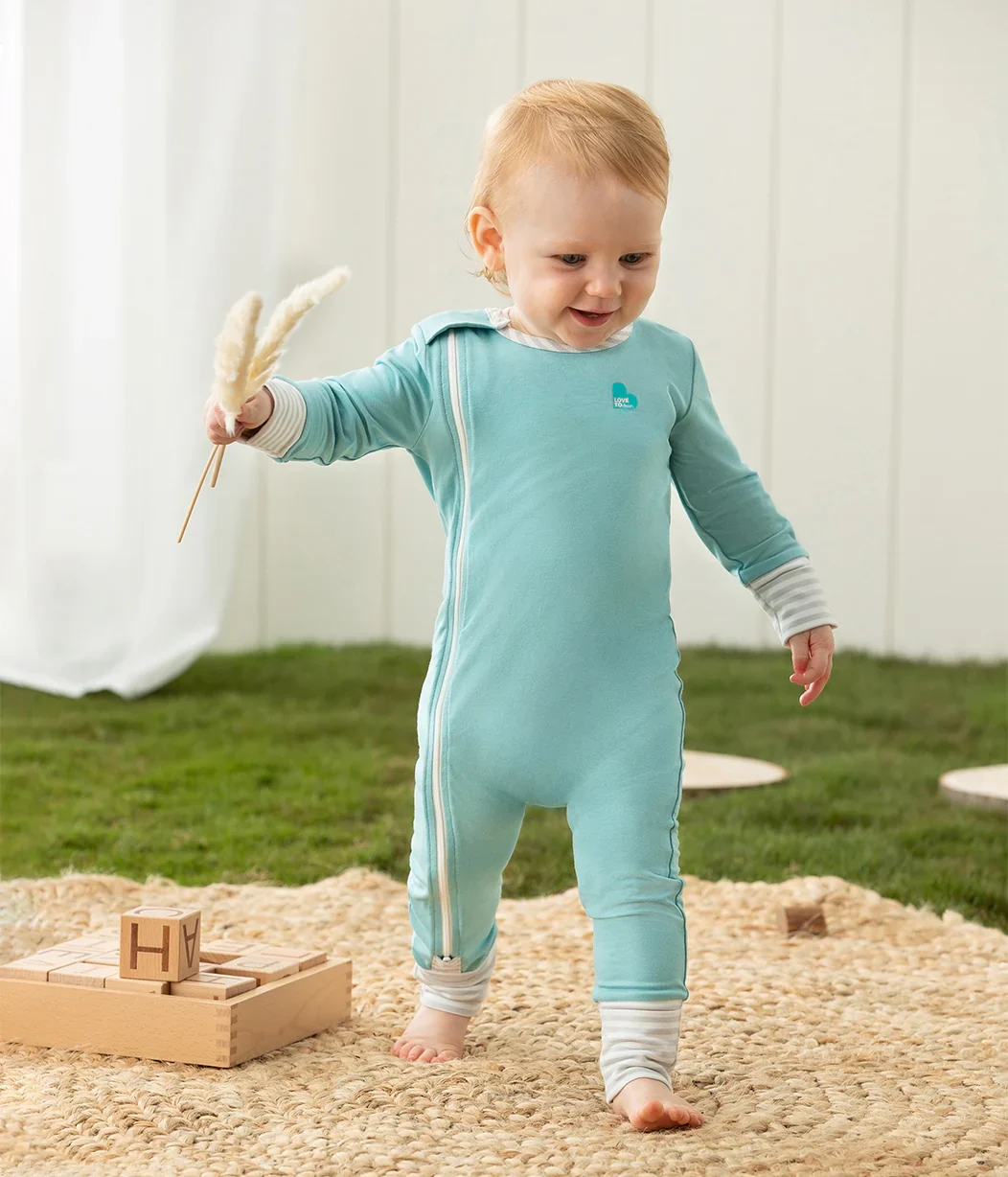 Love To Dream Ecovero Side Zip Footless Romper - Marine - Image 4
