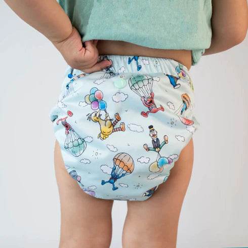 Monarch Classic Reusable Cloth Nappy 2.0 With Snaps - Sesame Street Nostalgia - Image 4