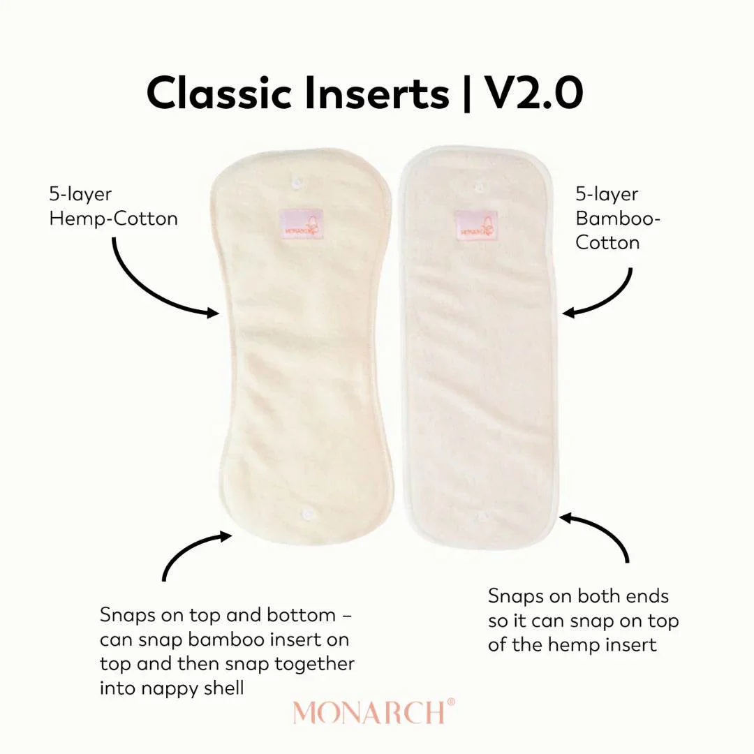 Monarch Classic Reusable Cloth Nappy 2.0 With Snaps - Snowstorm - Image 5