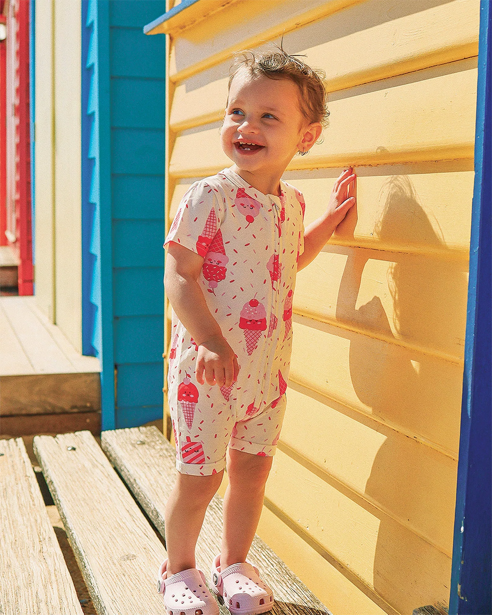Rock Your Baby Cherry Ice Cream Mimi Shorty Coverall - Image 5
