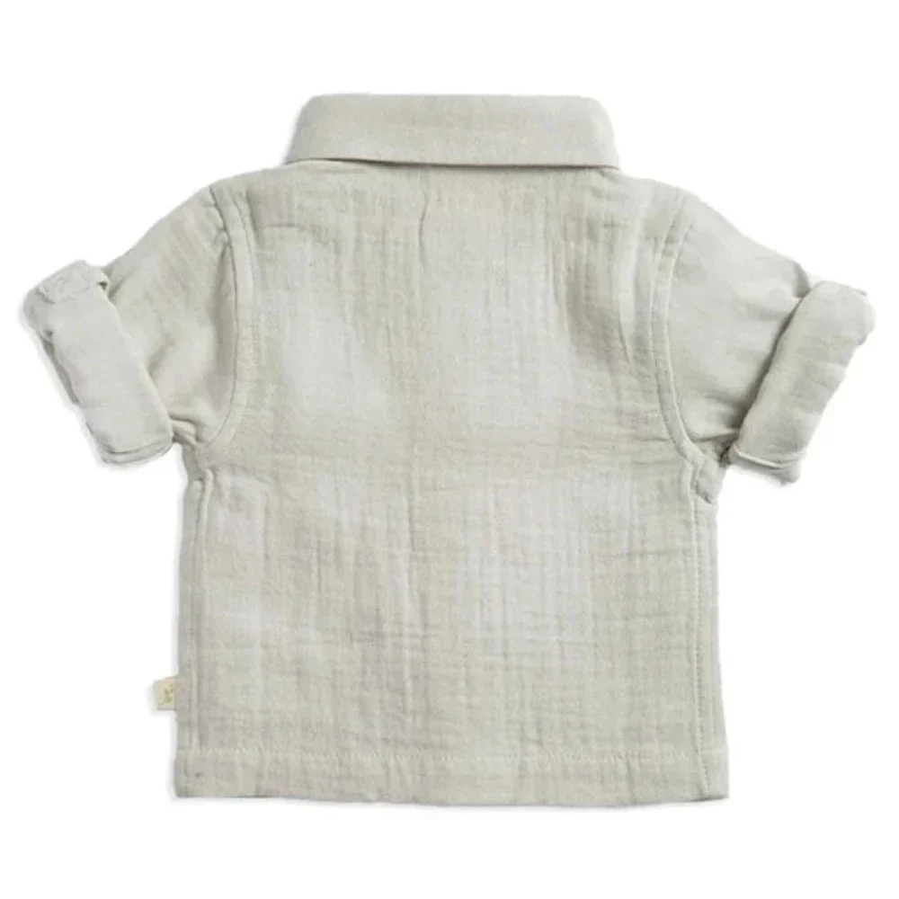 Tiny Twig Cambric Shirt - Vapour Crinkle - Image 2