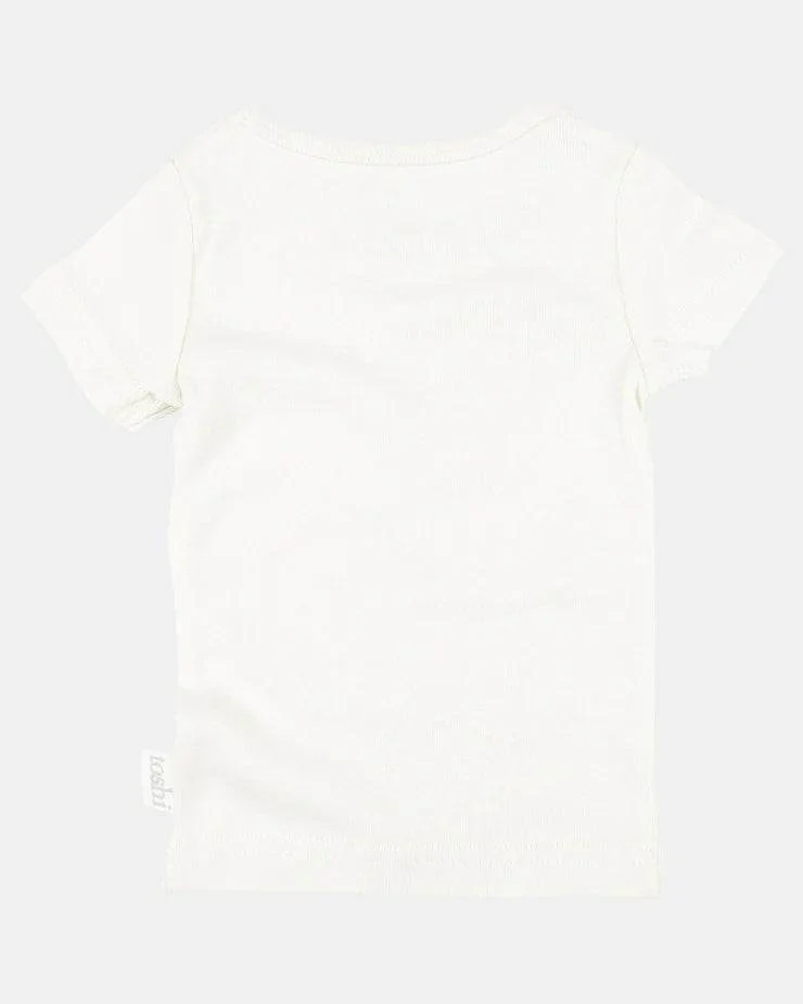 Toshi Dreamtime Organic Tee Short Sleeve - Cream - Image 2