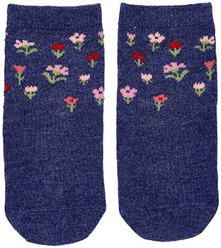Toshi Organic Socks Ankle Jacquard - Periwinkle