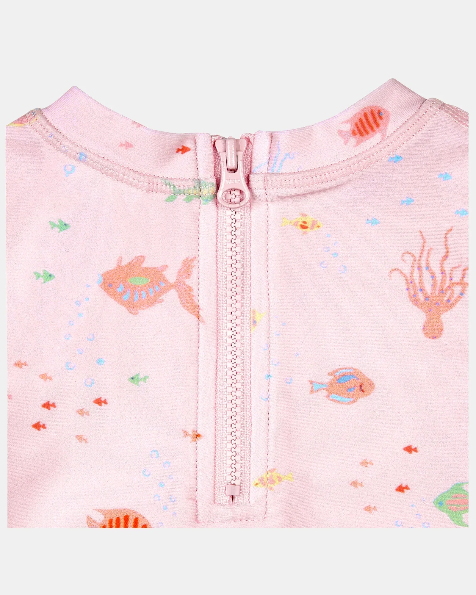 Toshi Swim Baby Onesie Long Sleeve Classic - Coral - Image 3